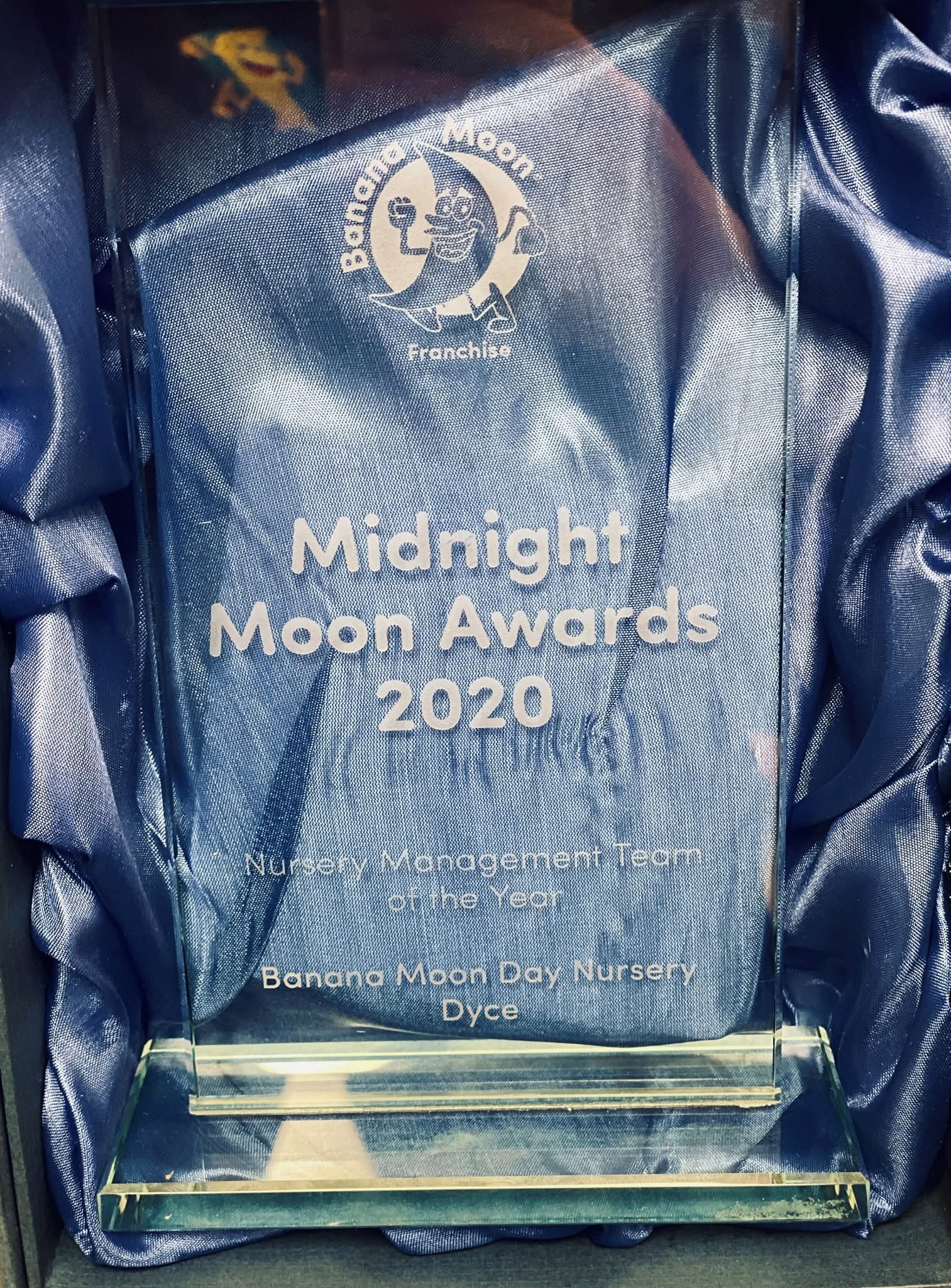 Banana Moon Dyce Wins "Nursery Management Team of the Year" at the Midnight Moon Awards 2020! 🌙🏆